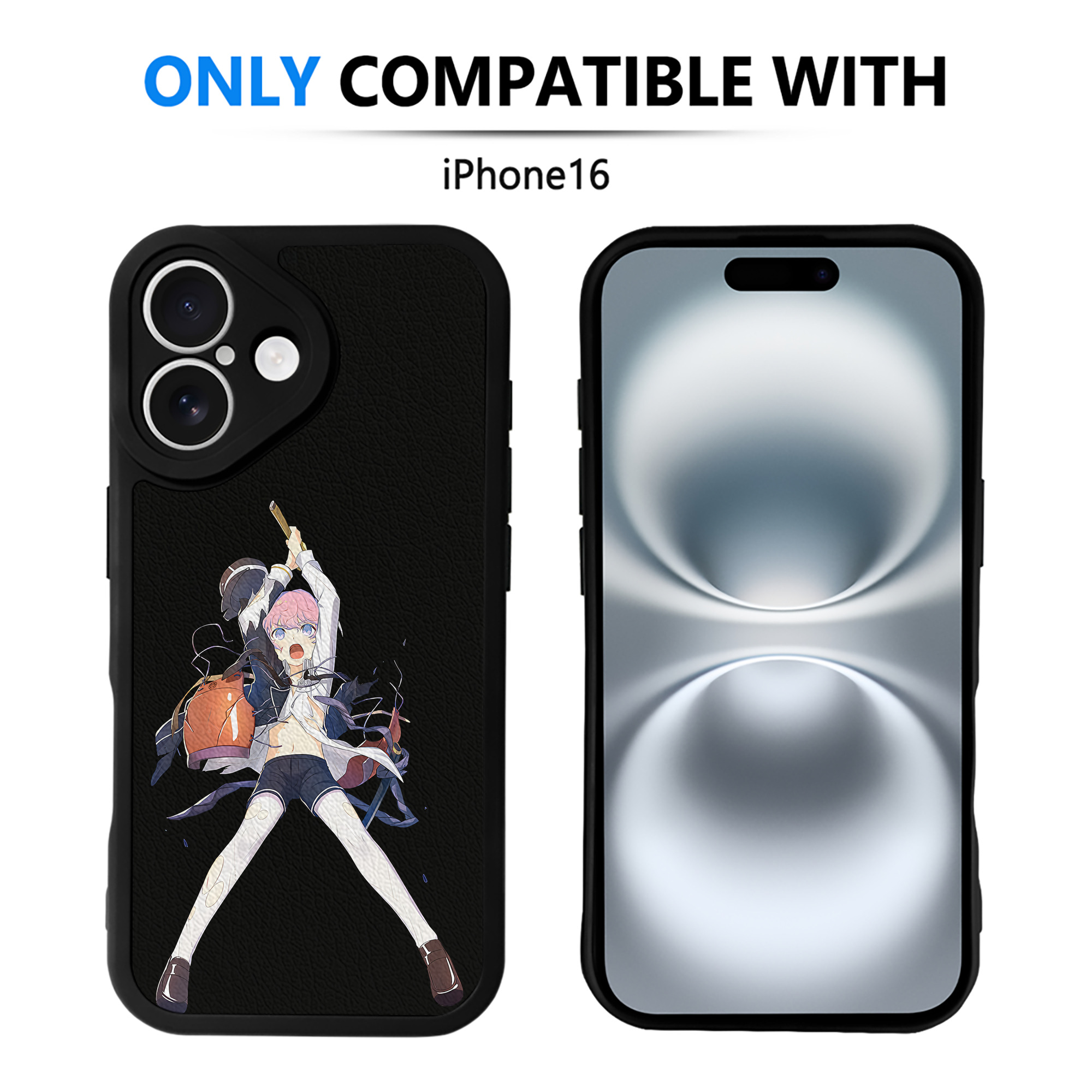 （画像用） 刀剣乱舞 Touken Ranbu 【iPhone 16シリーズ対応】シリコンスマホケース（レザー調） 材質：シリコン